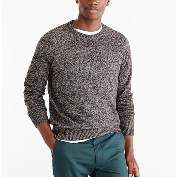 J. Crew Other - J. Crew Supersoft Lambswool-Blend Crewneck Sweater Marled Argosy Gray Size M